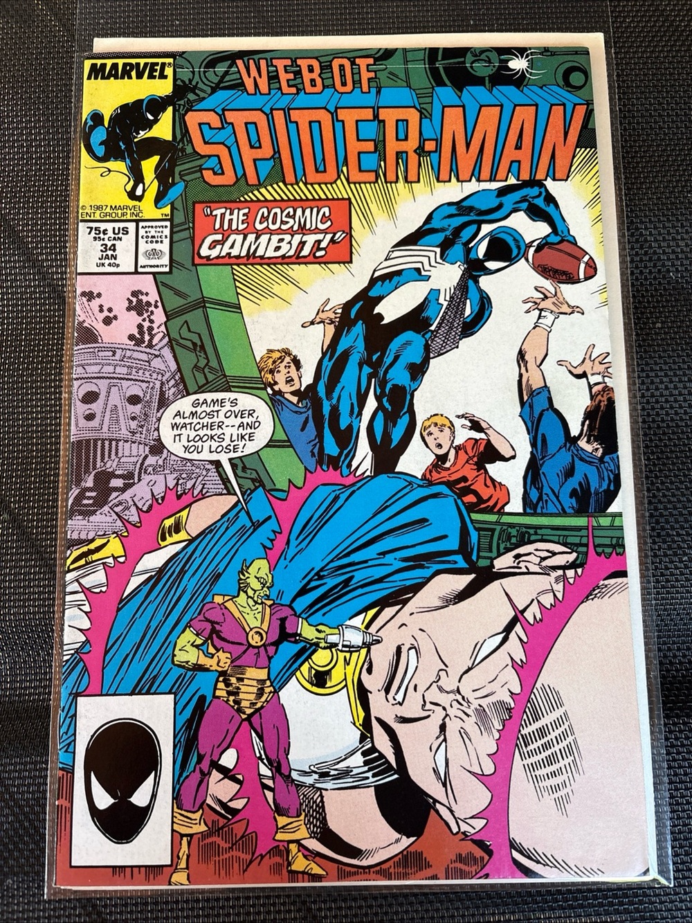 Web of Spider-Man #34 “The Cosmic Gambit!” Marvel 1988